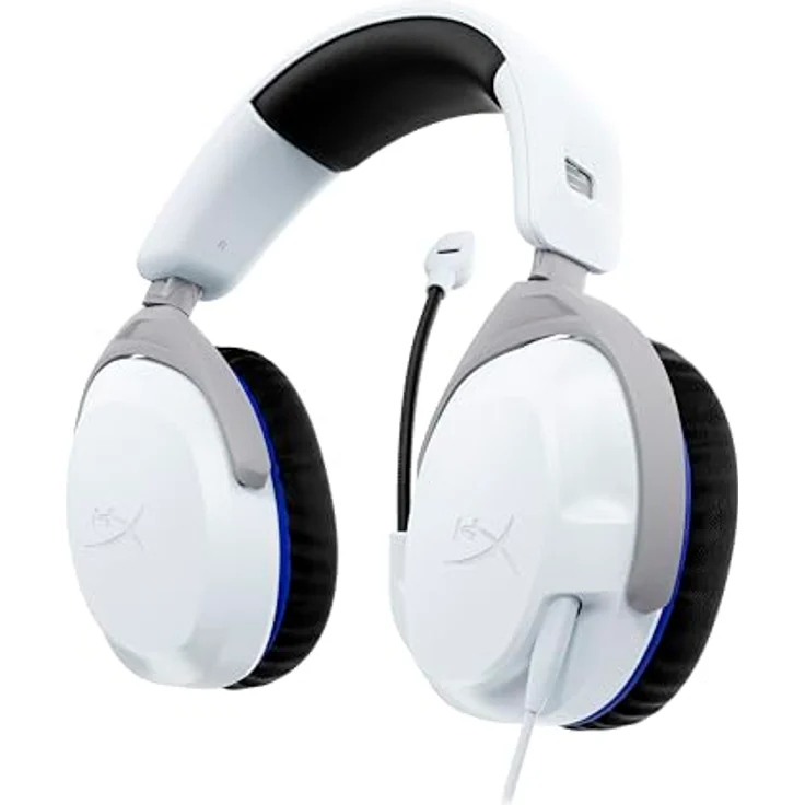 HyperX Cloud Stinger 2 Gaming Headset PS, Kabelgebunden, mit passiver Geräuschunterdrückung, Weiss – Bild 2