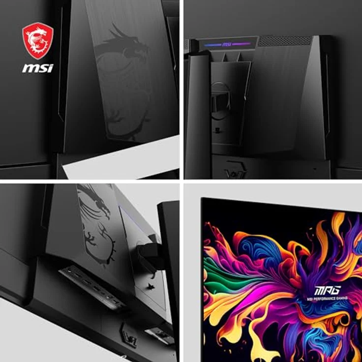 MSI MPG 271QRX QD-OLED 26,5" WQHD Gaming Monitor - OLED Panel Quantum Dot 2560 x 1440, 360Hz / 0,03ms, 99% DCI-P3, ΔE≤2, DisplayHDR True Black 400, KVM, RGB - DP 1.4a, HDMI 2.1, USB Typ-C – Bild 5