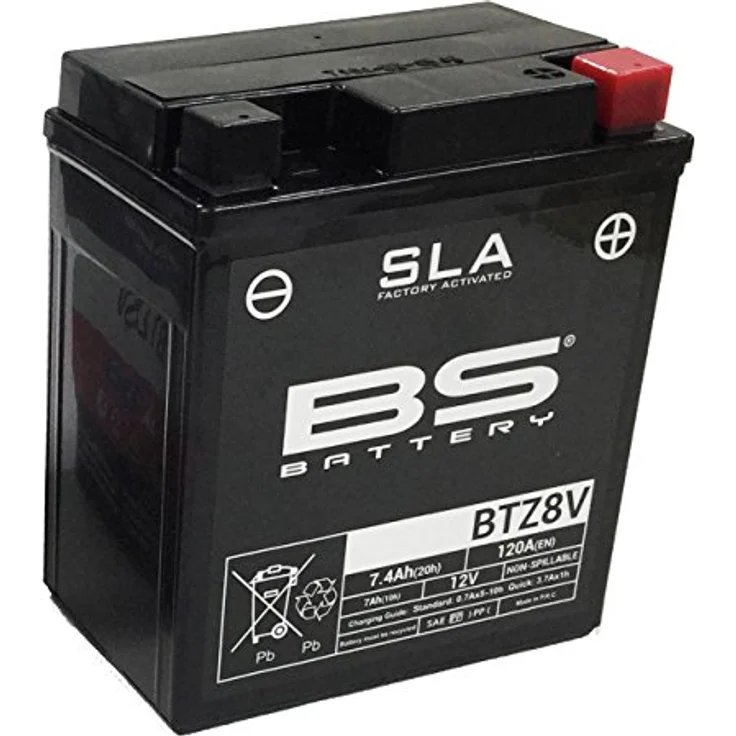BS Battery BTZ8V, Wartungsfreie SLA-Batterie, werkseitig aktiviert, hohe Leistung, langer Lebensdauer, auslaufsicher, vielseitig installierbar – Bild 2