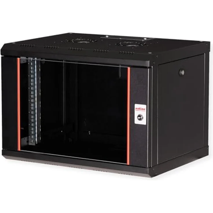 ROLINE 19-Zoll Wandgehäuse Pro 7 HE, flexibel mit Kabeleinlass und modularen Türen, schwarz – Bild 1