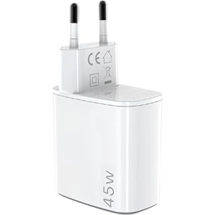 Celly USB-C-Wandladegerät 45 W mit GaN-Technologie, inkl. 2 m USB-C-Kabel, Schnellladung für Smartphones, Tablets und Laptops – Bild 2