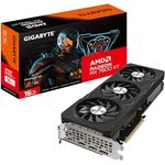 GIGABYTE Radeon RX 7600 XT Gaming OC 16G Grafikkarte, 3X WINDFORCE Lüfter 16GB 128-Bit GDDR6, GV-R76XTGAMING OC-16GD Grafikkarte