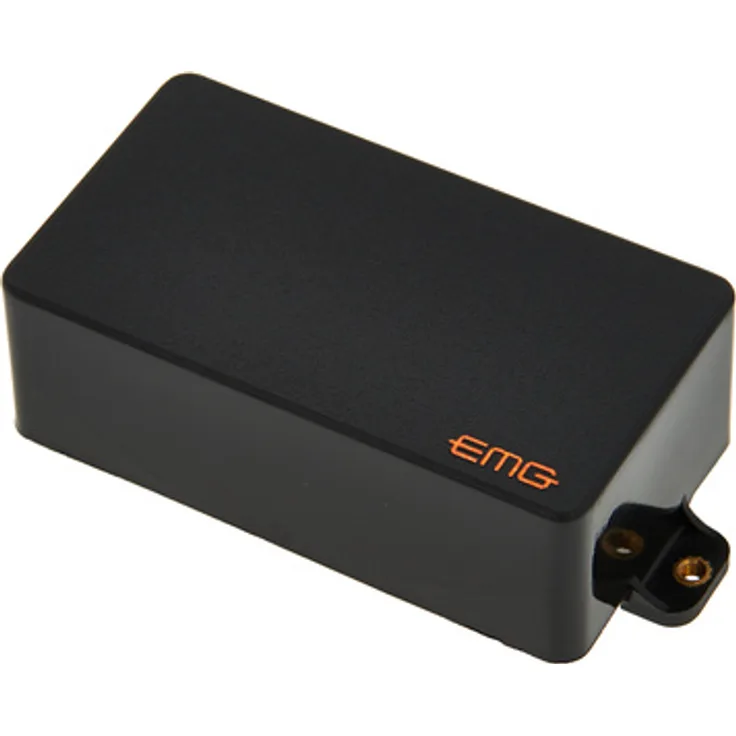 EMG EMG 81TW Black, aktiver Humbucker & Single Coil Tonabnehmer für E-Gitarre, mit Solderless Installation, schwarze Kappenfarbe