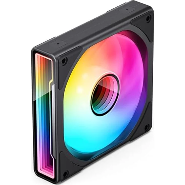 Jonsbo ZK-120BR 3in1 Reverse-Lüfter, RGB - schwarz, Gehäuselüfter mit drei 120-mm-PWM-Lüftern und adressierbarer RGB-Beleuchtung. – Bild 6