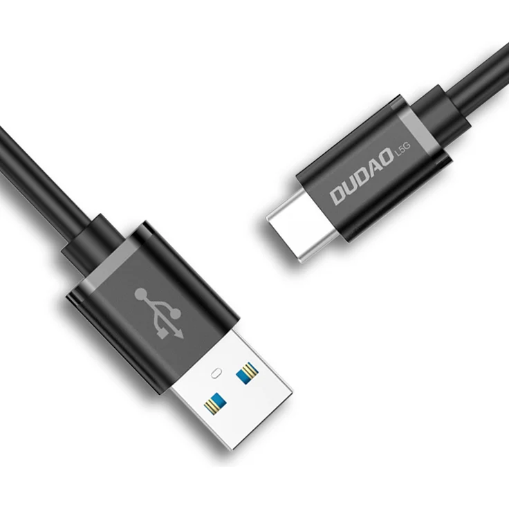 Dudao USB Typ C Super Fast Charge-Kabel 1 m schwarz (L5G-Schwarz) - Hochwertiges, robustes Kabel für schnelles Laden und Datenübertragung