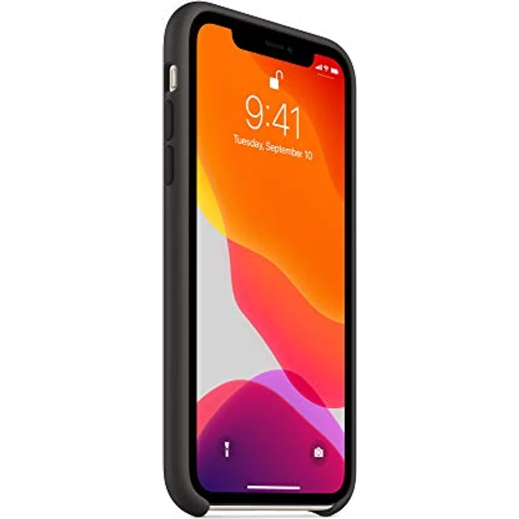 Apple Silikon Case (für iPhone 11) - Schwarz – Bild 3