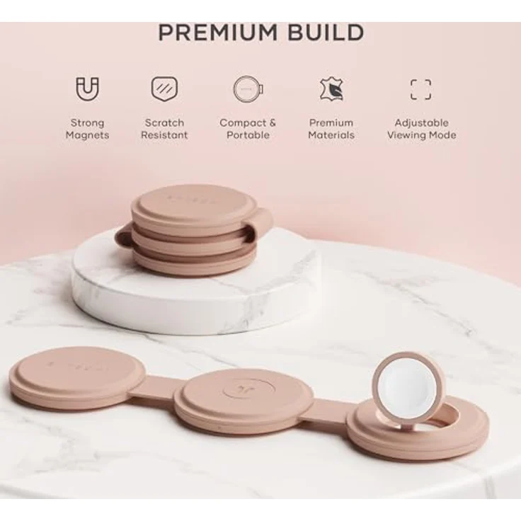 Satechi OntheGo 3-in-1 Wireless Charger mit Qi2 (15 W), Faltbares Design, Rosa – Bild 6
