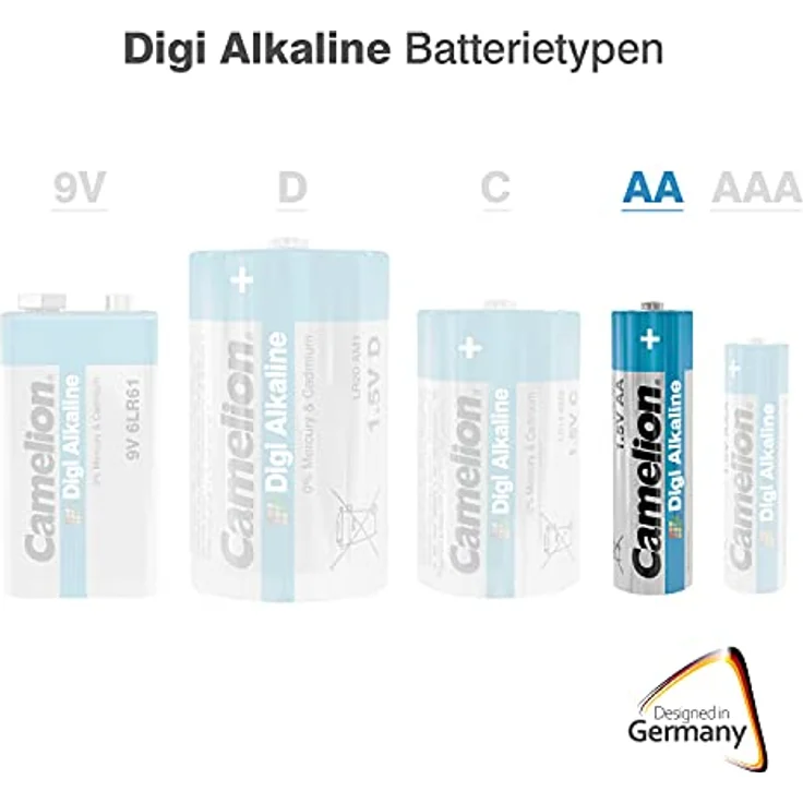 Camelion 11210406 Digi Alkaline Batterien LR6-Mignon, 4er-Pack – Bild 3