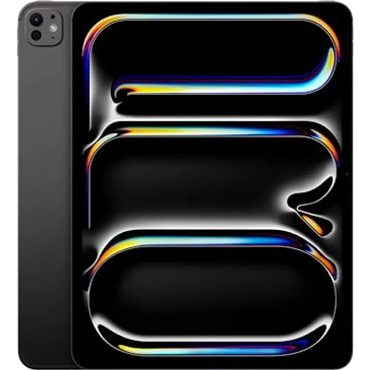 Apple 13" iPad Pro 2024 (M4): Ultra Retina XDR Display, 12 MP Querformat Frontkamera/12 MP Rückkamera, LiDAR Scanner, Face ID, WLAN 6E, 5G, 2 TB, Space Schwarz