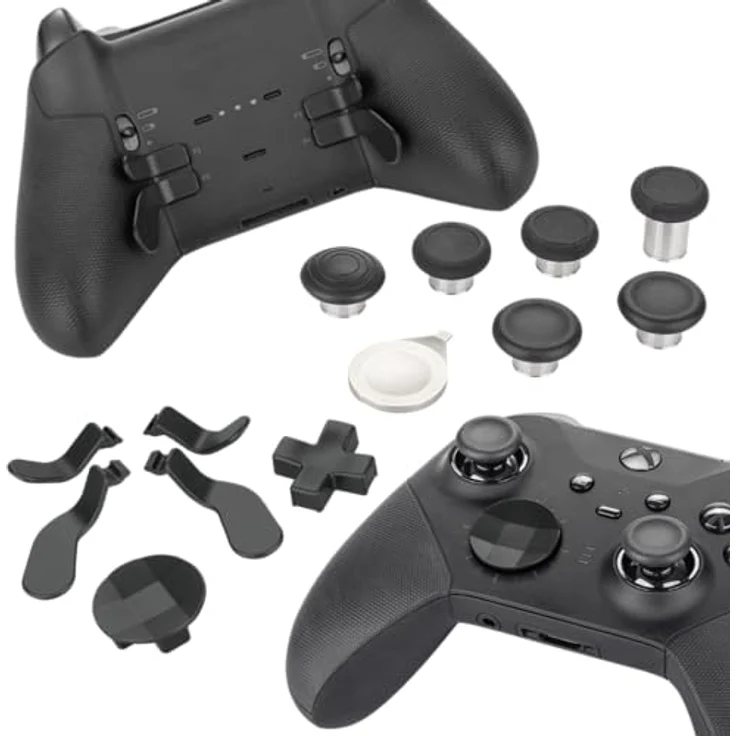 Venom Xbox Elite Series 2 Controller-Zubehörset, 13-teiliges Anpassungsset mit D-Pad, Daumensticks und Paddles, Schwarz – Bild 1