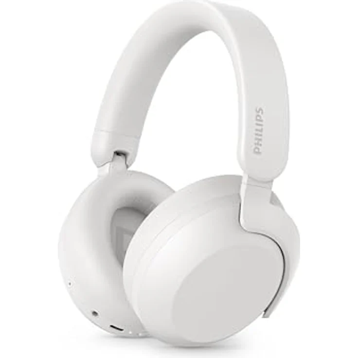 Philips TAH8000EWT/00 kabellose Bluetooth-Kopfhörer mit Geräuschunterdrückung, 70 Stunden Akku, Sprachassistenten-kompatibel – Weiß – Bild 1