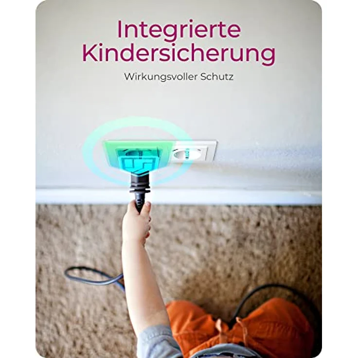 ICY BOX Steckdose mit USB Unterputz, 2X USB-C & 2X USB-A Ports, 2-Fach Wandsteckdose, IB-MPS4200W-PD, Weiß – Bild 5