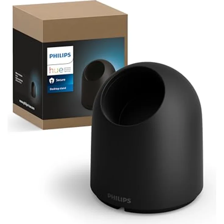 Philips Hue Secure Standfuß für kabelgebundene Überwachungskamera, schwarz
