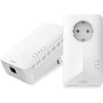 STRONG Powerline WiFi 1000 Duo, 100 Mbit/s, Highspeed WLAN Adapter, bis zu 300 m Reichweite, PowerLAN Set, Internet über Steckdose, WLAN Hotspot Set, Ethernet-Anschluss
