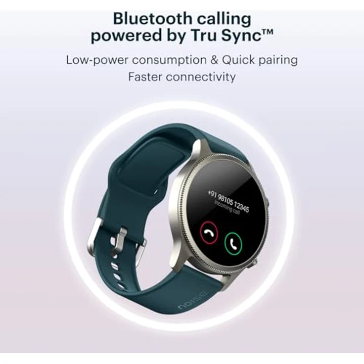 Noise NoiseFit Halo 1.43" AMOLED Display Smart Watch, Premium Metallic Build, 100 Sports Modes, Up to 7-Day Battery Life, BT v5.3 – Bild 4