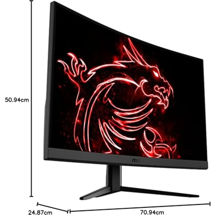 MSI G32CQ4DE E2 Gaming Monitor 32 Zoll (80cm), WQHD (2560x1440), 170 Hz, Curved 1500R, VA Panel, FreeSync Premium, HDMI, schwarz – Bild 2