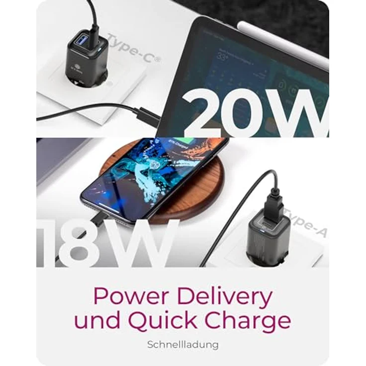 ICY BOX IB-PS1020-PD, Wandladegerät mit 20W Power Delivery, QC 3.0, USB-C & USB-A, kompakt und sicher für Reisen, Überhitzungs- und Überspannungsschutz – Bild 4