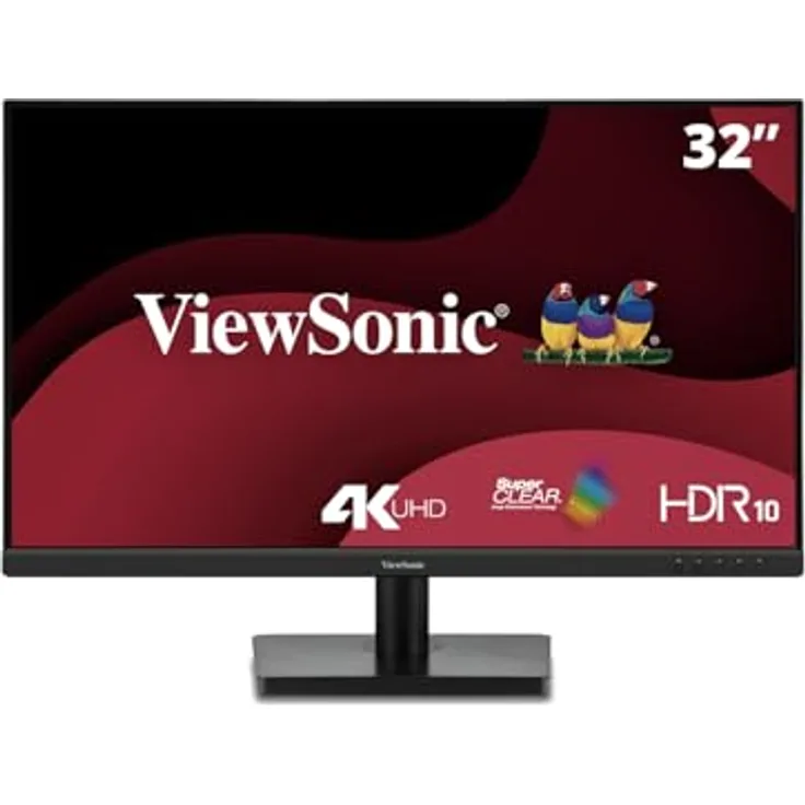 ViewSonic VA3208-4K-HD 32 Zoll 4K UHD Monitor with HDR 10 and Dual HDMI and DisplayPort
