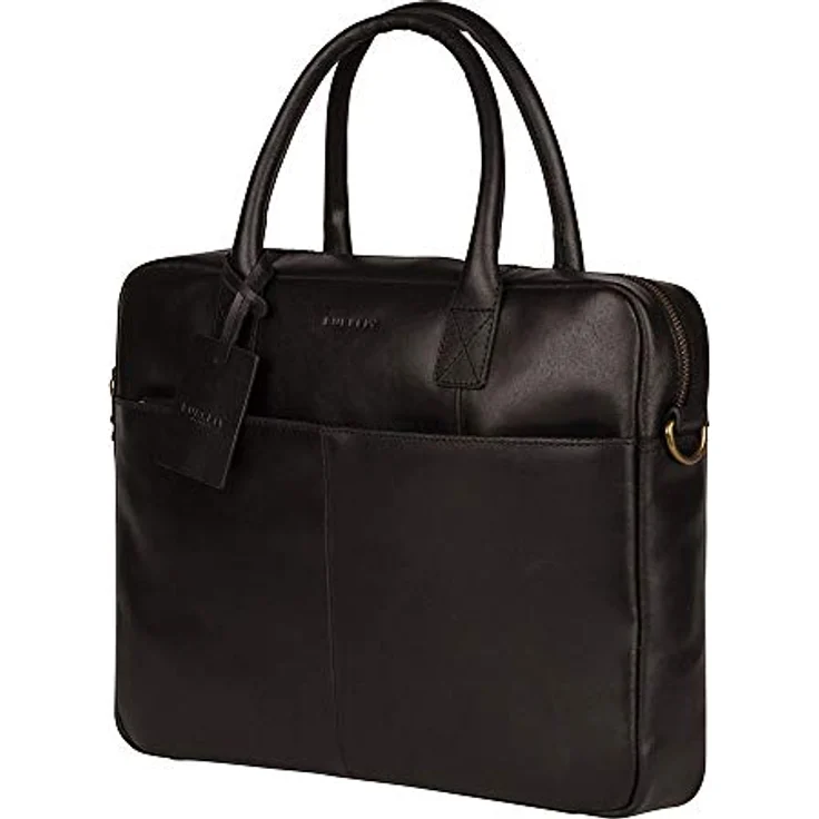 Burkely Vintage Jack Aktentasche Leder 37 cm Laptopfach, Braun – Bild 3