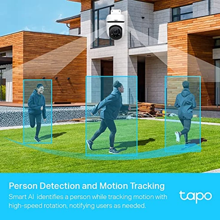 TP-Link Tapo C500 WLAN-Überwachungskamera für den Außenbereich, 360 Grad, Auflösung 1080p, Bewegungserkennung, Nachtsicht bis zu 30 m, Bi-Wege-Audio, Sirene, kompatibel mit Alexa und Google, 1er-Set – Bild 4