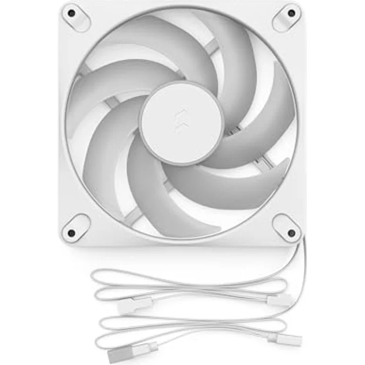 Fractal Design Dynamic 3 14 RGB White, 140mm Gehäuselüfter mit 10 ARGB-LEDs und PWM-Steuerung – Bild 8