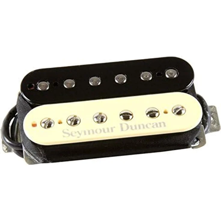 Seymour Duncan SH-4 Zebra, Humbucker Tonabnehmer für E-Gitarre mit Alnico V Magnet, Medium Output, Zebra-Farbe, Made in USA – Bild 2