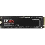 Samsung 990 PRO NVMe M.2 SSD, 4 TB, PCIe 4.0, 7.450 MB/s Lesen, 6.900 MB/s Schreiben, Interne SSD, Für Gaming und Videobearbeitung, MZ-V9P4T0BW