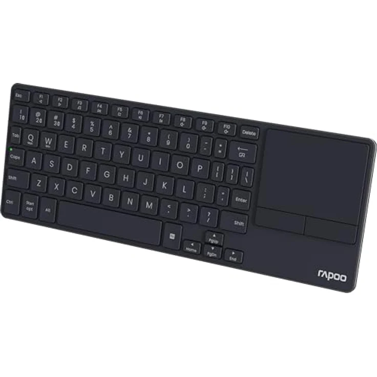 RAPOO E2810M DE DGR, Multimode Funk-Tastatur mit Bluetooth 4.0/5.0 und 2.4 GHz, Aluminiumlegierung, schwarz – Bild 4