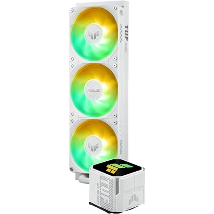 ASUS TUF Gaming LC III 360 ARGB, CPU Wasserkühler mit vorinstallierten Lüftern, Weiss – Bild 6