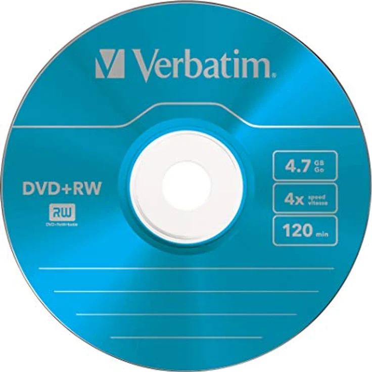 Verbatim DVD+RW 4,7 GB - 4-fache Brenngeschwindigkeit - hohe Lebensdauer - Kratzschutz - 5 Stück - Preisvergleich – Bild 3
