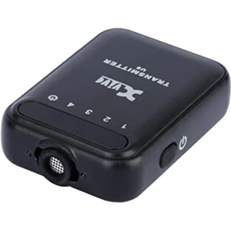 Xvive U6 Compact Wireless Mic System, 2,4 GHz, True Diversity, 24-bit/48kHz, 4 Kanäle, Reichweite 27,4 m, 5 Std. Akkulaufzeit, Schwarz – Bild 2