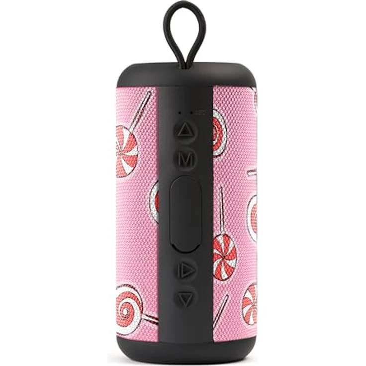 Music Sound Vertical Bluetooth-Lautsprecher, 5 Watt Leistung, Wireless, 4 Stunden Wiedergabezeit, Bluetooth 5.0, Rosa – Bild 2