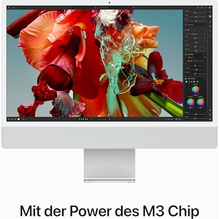 Apple iMac 24" (2023), Apple M3 8-Core CPU, 8-Core GPU, 8 GB RAM, 256 GB SSD, Silber – Bild 4