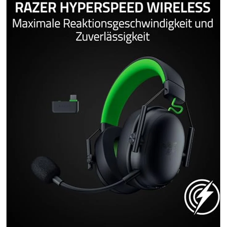 Razer BlackShark V3 X HyperSpeed, Kabelloses E-Sport Headset mit Triforce 50mm Treibern, abnehmbares Mikrofon, HyperSpeed 2,4 GHz & Bluetooth, ultra leicht 270 g, für Xbox/PC | Schwarz – Bild 4