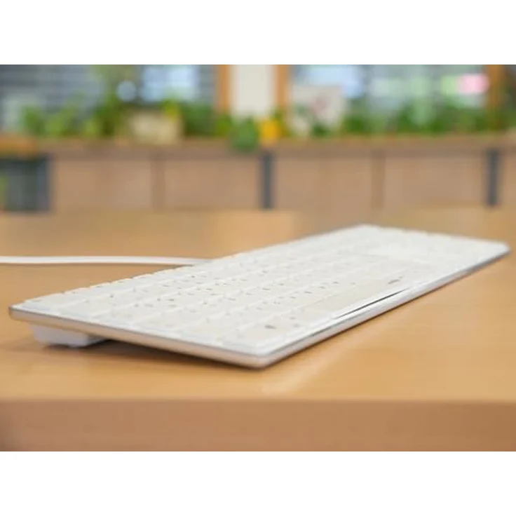 Speedlink RIVA Slim Metal Scissor Keyboard, Kabelgebunden, Weiß, DE Layout, ergonomisches Design mit Scissor-Switches – Bild 5