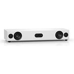 Nubert nuPro AS-3500 | Weiße Soundbar | Mit DTS und Dolby Audio | Soundplate für Streaming | TV-Lautsprecher mit Bluetooth aptX HD | Vollaktive Soundbase in 2 Wegen | Sounddeck für Zuhause