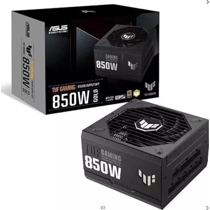 Power Supply|ASUS|850 Watts|Efficiency 80 PLUS GOLD|PFC Active|TUF-GAMING-850G