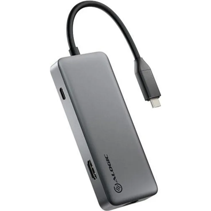 ALOGIC SPARK 6-in-1 USB 4 HUB mit 8K HDMI, 40 Gbps Übertragungsgeschwindigkeit, Gigabit Ethernet und USB-C PD Ladeeingang