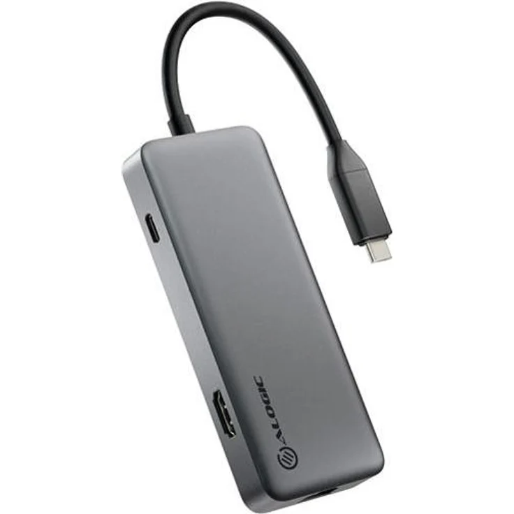 ALOGIC SPARK 6-in-1 USB 4 HUB mit 8K HDMI, 40 Gbps Übertragungsgeschwindigkeit, Gigabit Ethernet und USB-C PD Ladeeingang