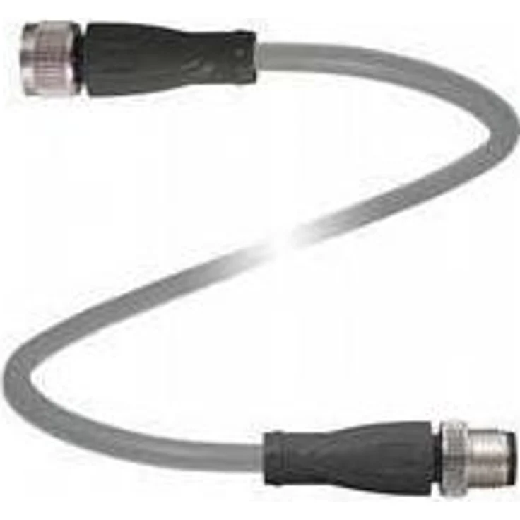 Pepperl & Fuchs, Verlängerungskabel mit A-kodierter M12-Buchse und -Stecker, 1.50 m, robustes PUR-Material, goldbeschichtete Kontakte