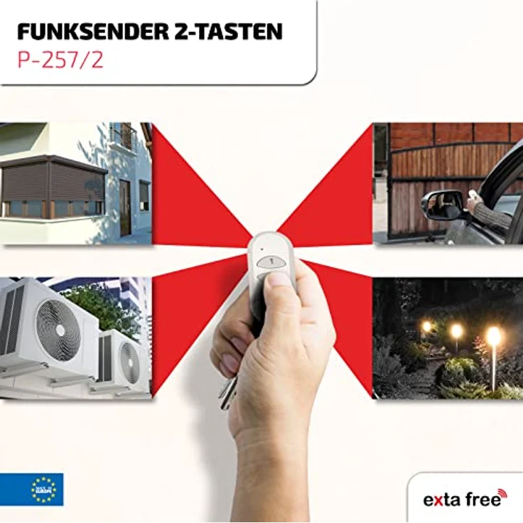 EXTA FREE P-257/2, 2-Kanal-Fernsteuerung mit Radio Frequency (RF) Technologie – Bild 3