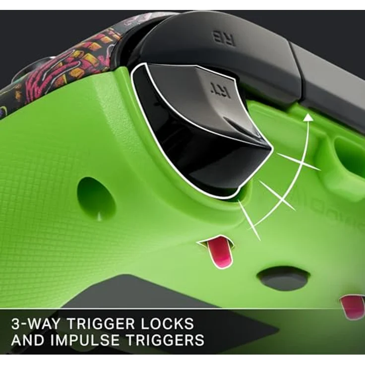 PowerA ADVANTAGE PLUS - Gaming Controller für PC und Xbox Series X/S, ergonomisch, mit 3-Meter-USB-C-Kabel, programmierbaren Tasten und anpassbaren Daumensticks, Mehrfarbig – Bild 5