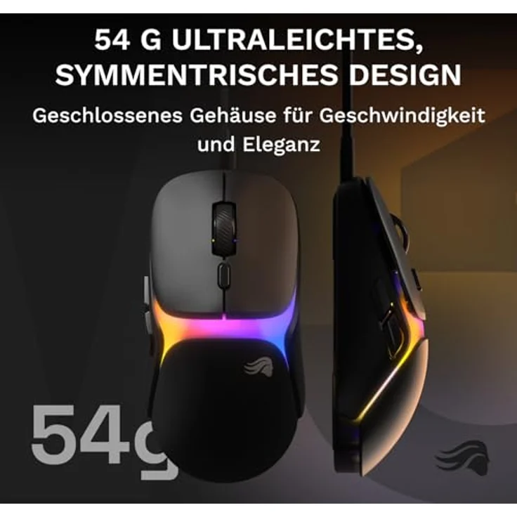 GLORIOUS Model O3 Wired-Gaming-Maus, ultraleicht (54 g), 30K-DPI-BAMF-3.0-Sensor, optische Switches (130 Mio.), RGB-Beleuchtung, für alle Griffarten – Schwarz – Bild 5