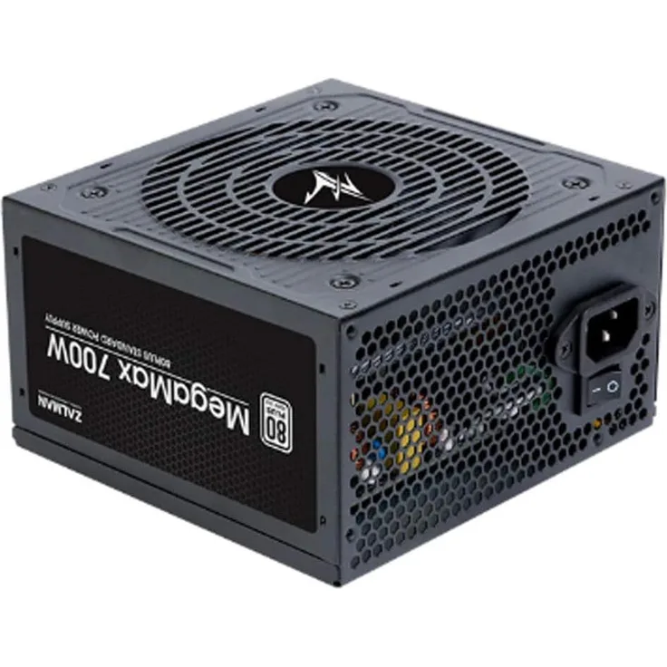 Zalman MegaMax 700W power supply (ZM700-TXII) (700 W), PC Netzteil, Rosa - Stabile Stromversorgung, EMI-Filter, Schalttransformator, hohe Energieeffizienz