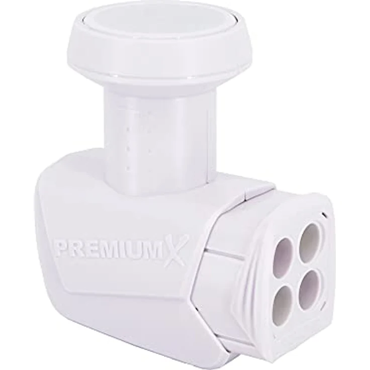 Premium X Quad LNB Digital SAT für 4 Teilnehmer Weiß Quattro Switch 4-Fach Empfangskopf 0,1dB DVB-S2 HDTV 4K Wetterschutz – Bild 3