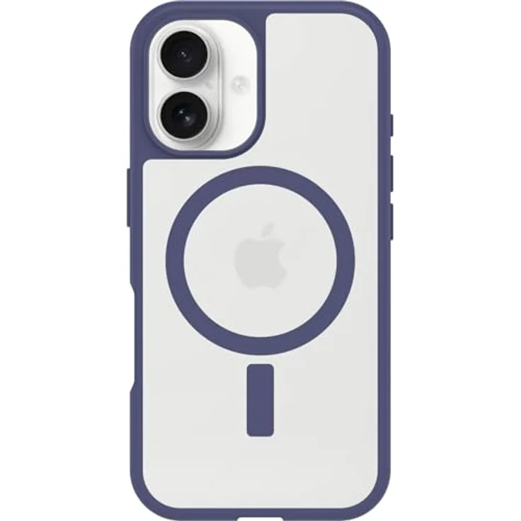 OtterBox Sleek Series MagSafe Hülle für iPhone 16, stoßfest, ultraschlank, transparent/lila, getesteter Militärschutz – Bild 1