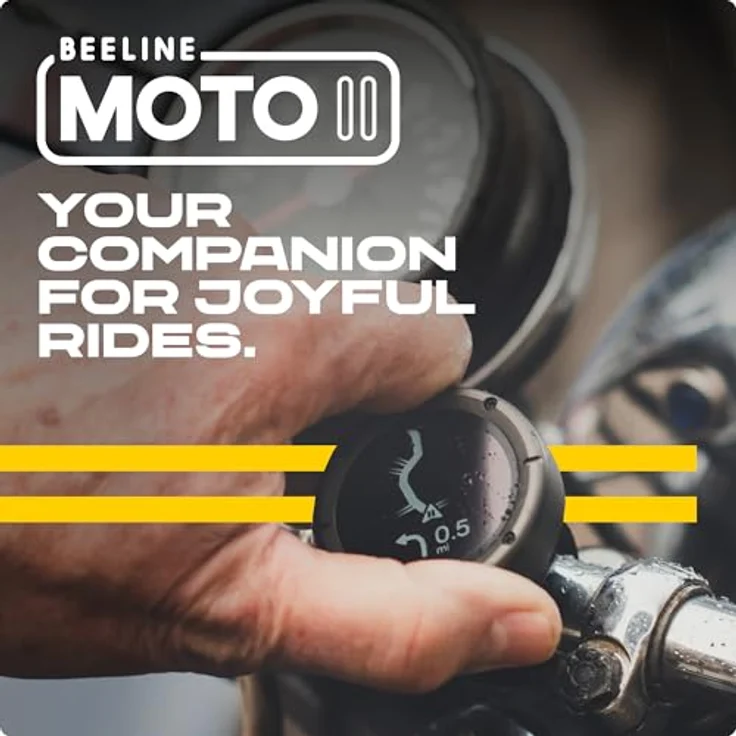 Beeline Moto II Metal, GPS-Navigationsgerät für Motorräder mit 14 Stunden Akkulaufzeit, wasserdicht und stoßfest, grau – Bild 2