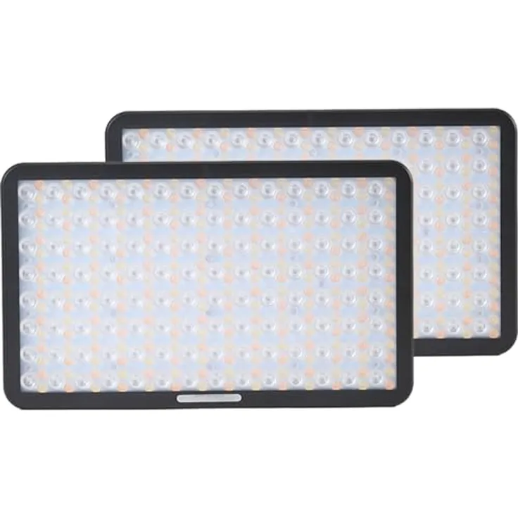 Amaran Pano 60c 2-Light Kit, 2× 60W RGBWW Flächenleuchten mit dynamischen Lichteffekten, Schwarz