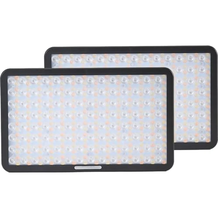 Amaran Pano 60c 2-Light Kit, 2× 60W RGBWW Flächenleuchten mit dynamischen Lichteffekten, Schwarz – Bild 1