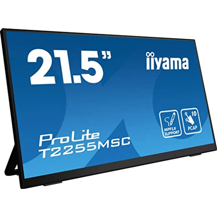 iiyama ProLite T2255MSC-B1 21,5" IPS LED Monitor Full-HD 10-Punkt Multitouch kapazitiv HDMI DP USB3.0 7H MPP2.0 schwarz – Bild 1